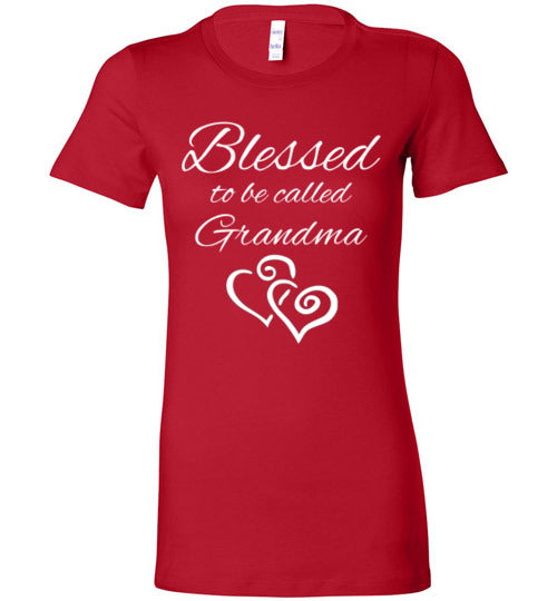 Blessed to be called Grandma Fitted Tee