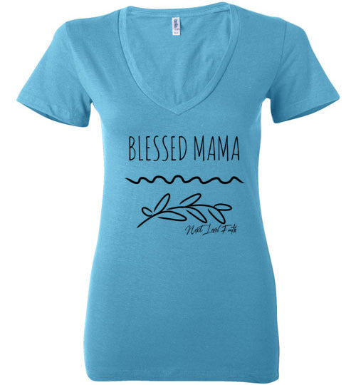 Blessed Mama V-Neck