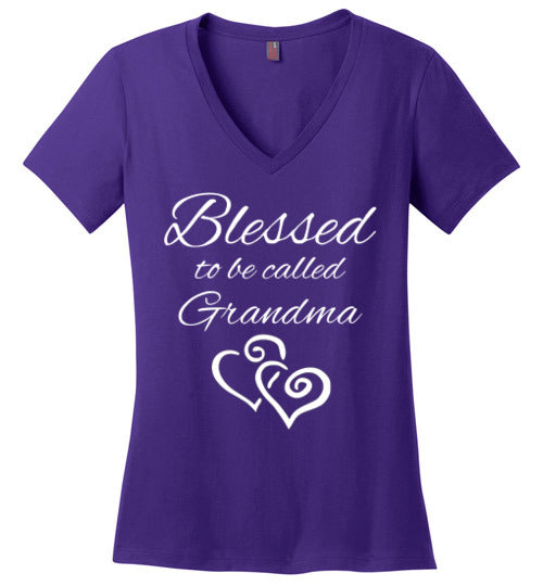 Blessed to be called Grandma V-Neck