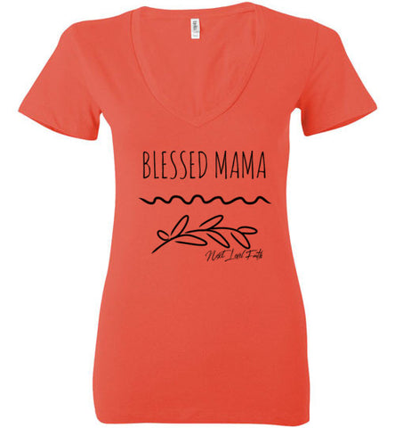 Blessed Mama V-Neck