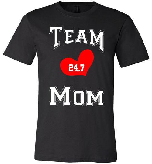 Team Mom Black and White